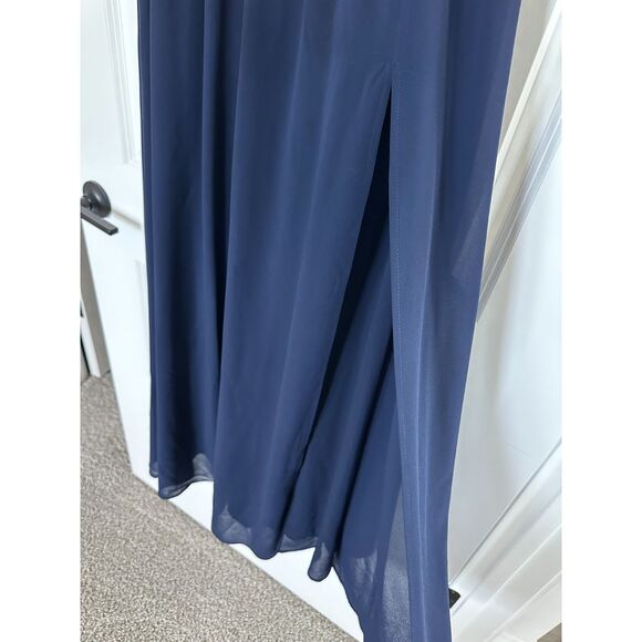 LuLu’s Heavenly Hues Navy Blue Maxi Dress S | Wedding Guest, Formal, Vacay - Picture 4 of 7